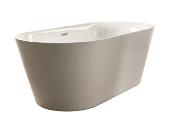 SLIDE - Freestanding oval acrylic bathtub by Gaia Mobili - view 2